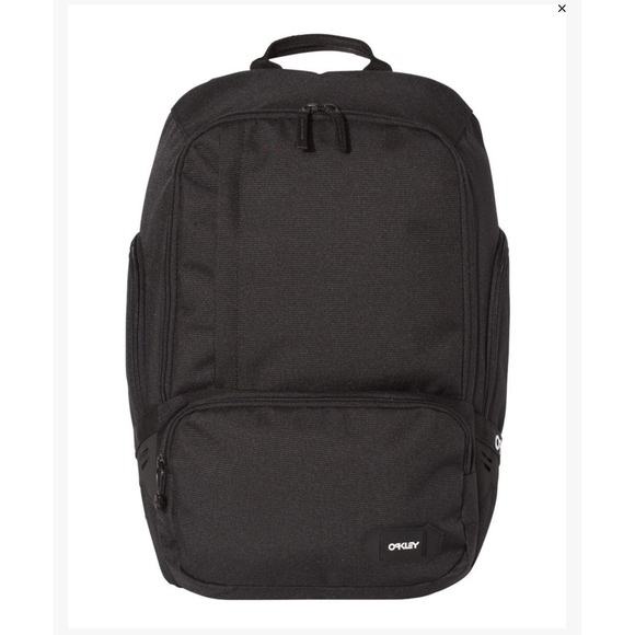 Oakley Street Organizing Backpack 22L Blackout Laptop Bag RFID New School Travel - Picture 1 of 8